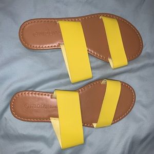 Yellow sandals